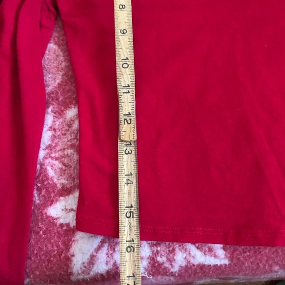 BOZZOLO Red Long Sleeve Crop Top Large - Picture 4 of 5